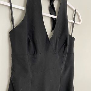 Little black halter dress